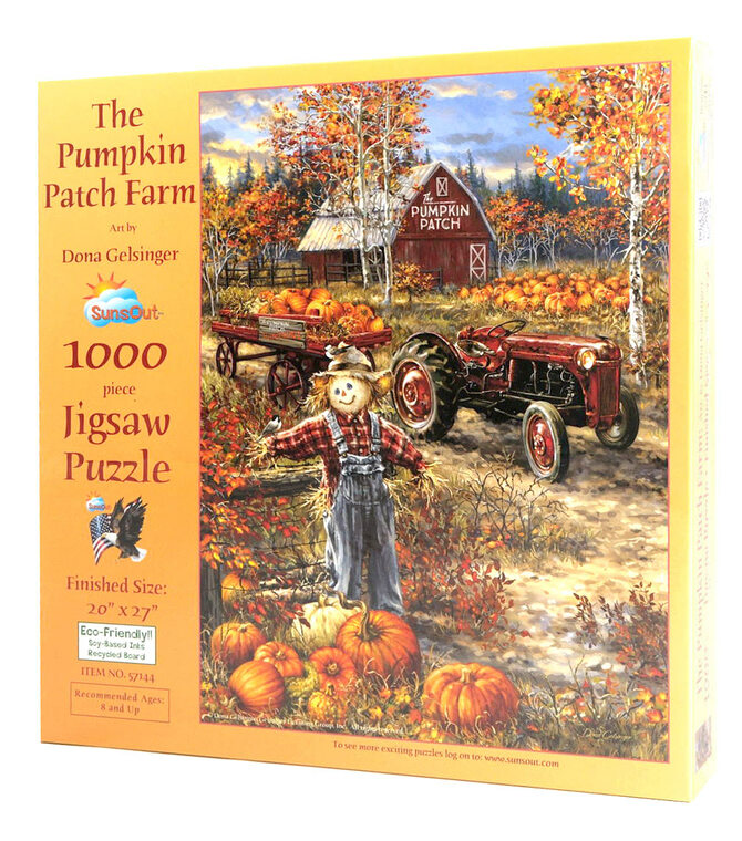 The Pumpkin Patch Farm by Dona Gelsinger, 1000 Piece Puzzle
