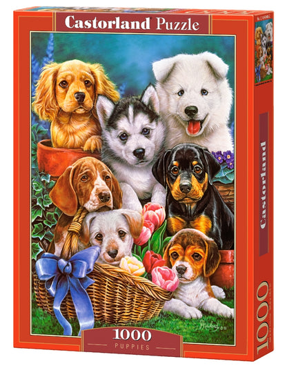 Puppies by Jenny Newland, 1000 Piece Puzzle