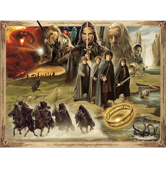 The Lord of the Rings - The Fellowship of the Rings, puzzel van 2000 stukjes