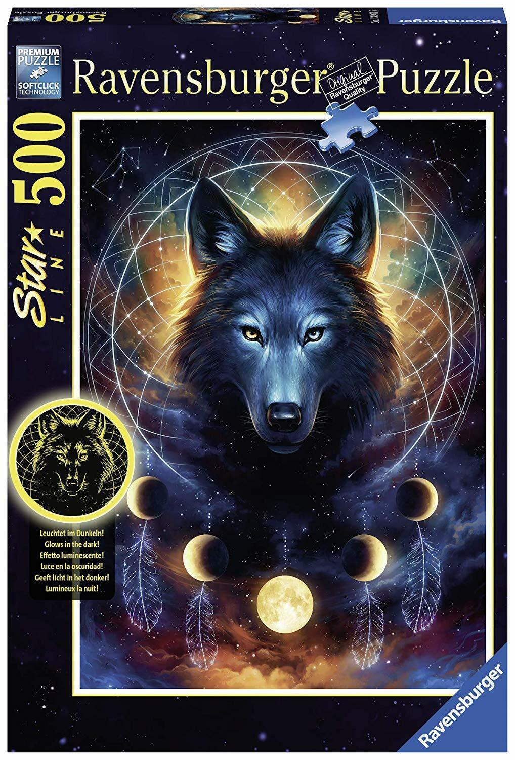 Lunar Wolf door Jonas Jodicke (Jo Jo), puzzel van 500 stukjes