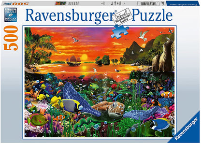 Turtle in the Reef by Gerald Newton, 500 Piece Puzzle