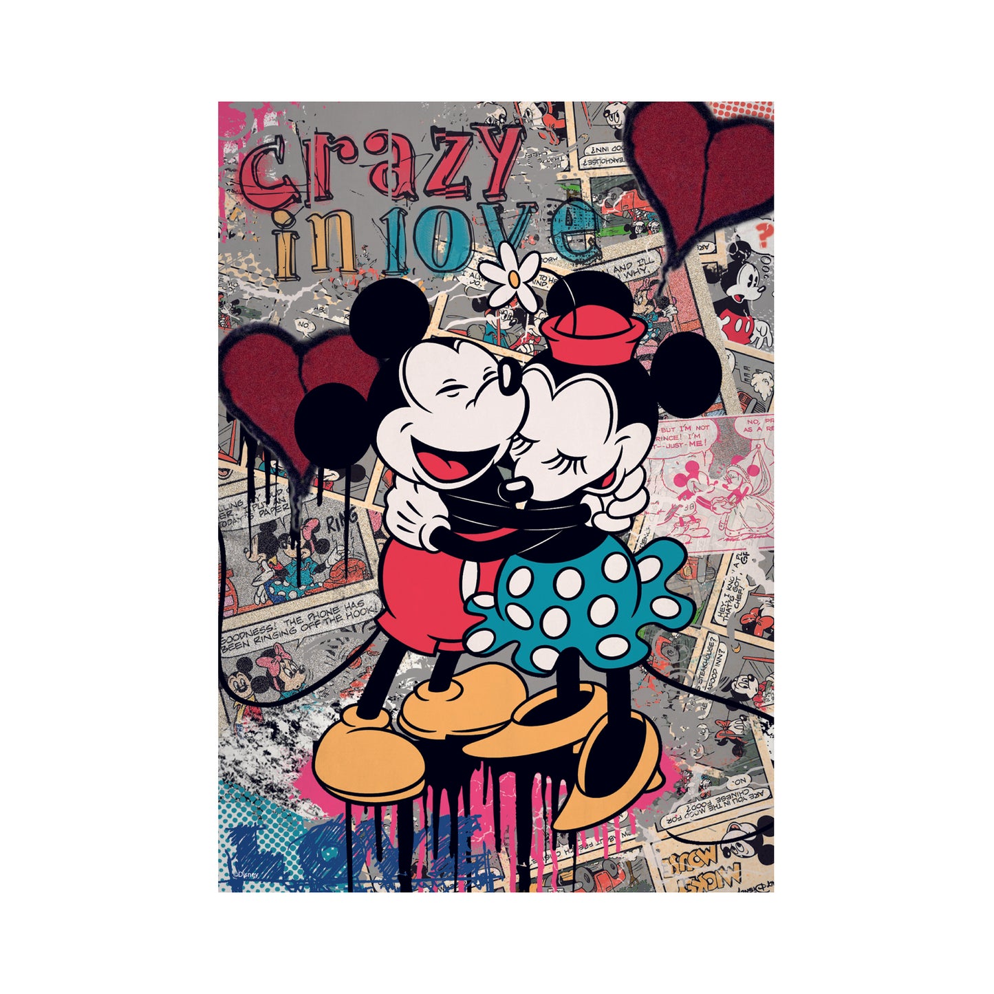 Retro Mickey Mouse fra Disney, 500 brikker puslespil