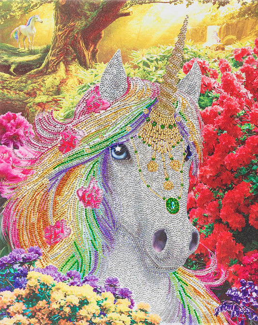 Unicorn Forest by Andrew Farley, Large Crystal art kit