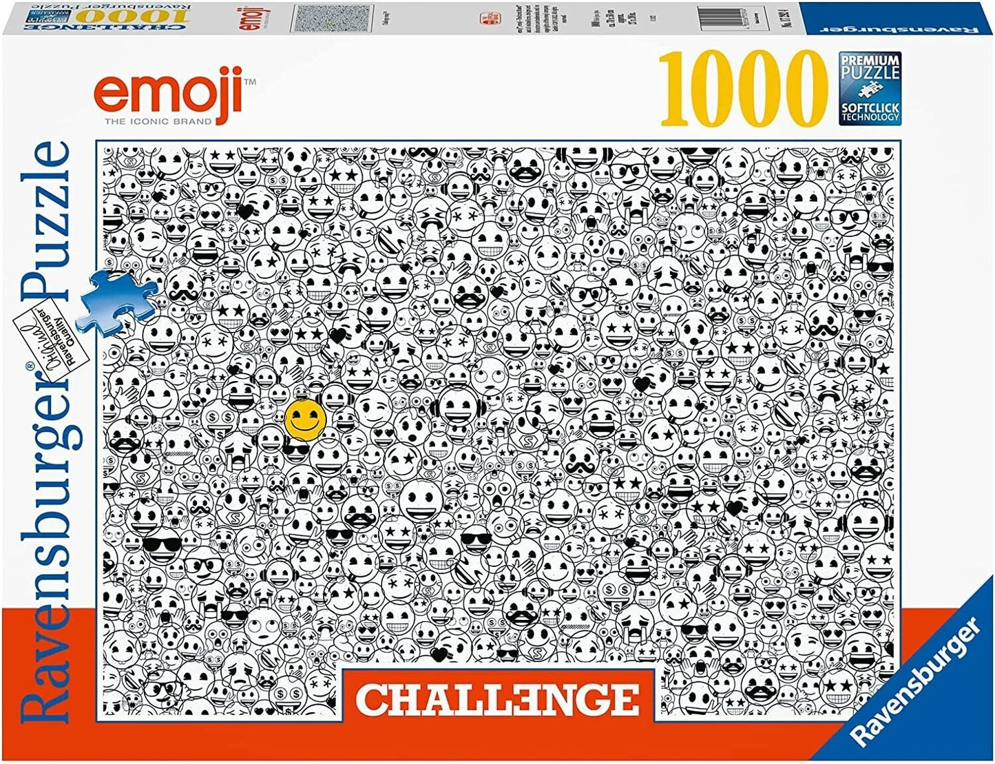 Ravensburger: Emoji Challenge, 1000 brikker puslespil