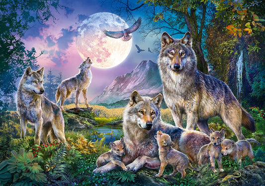 Wolves by Silvia Christoph, 1500 Piece Puzzle