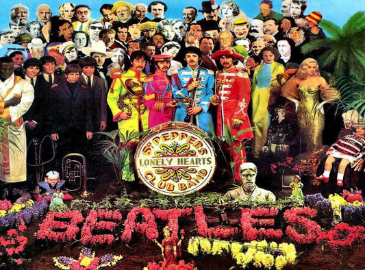 The Beatles - Sgt Peppers Cover, 1000 brikker puslespil