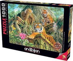 Temple Tigers by John Francis, 1000 piece puzzle