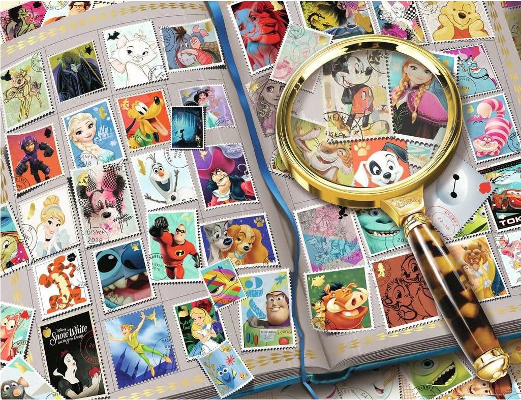 Mijn favoriete postzegels van Disney, puzzel van 2000 stukjes