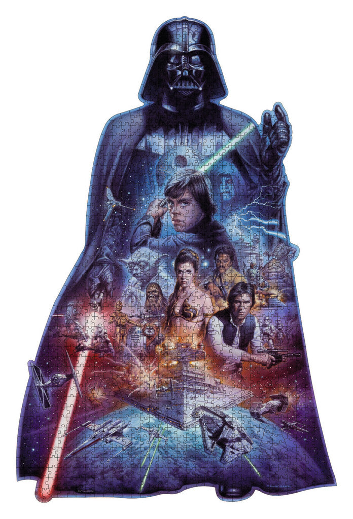 Silhouet Star Wars van Disney/Lucas Arts, puzzel van 1000 stukjes