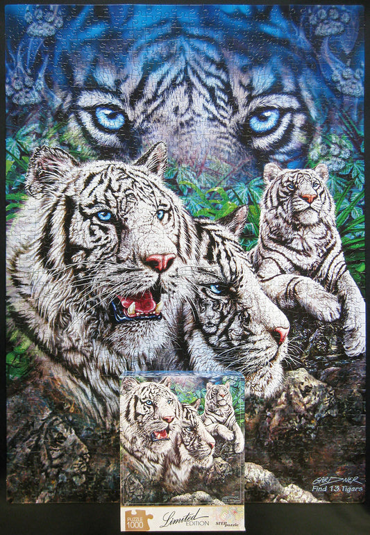 Vind 13 tijgers van Steven Michael Gardner, puzzel van 1000 stukjes