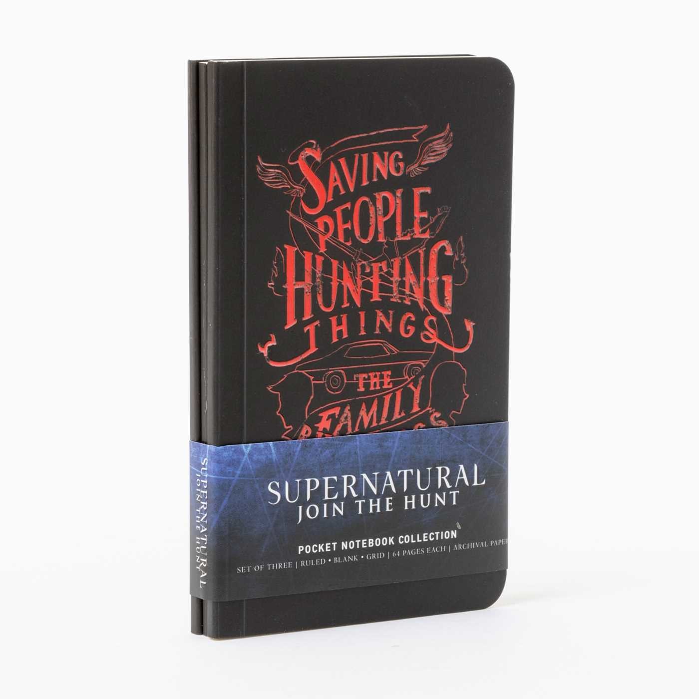 Supernatural Pocket Notebook, sæt med tre