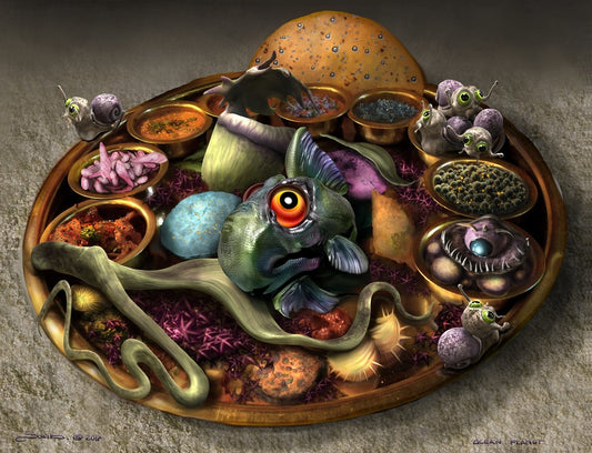 Mimosenfisch und Dips af Susann Houndsville, 1000 brikker puslespil