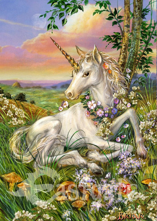 Newborn Unicorn by Briar, Mounted Print