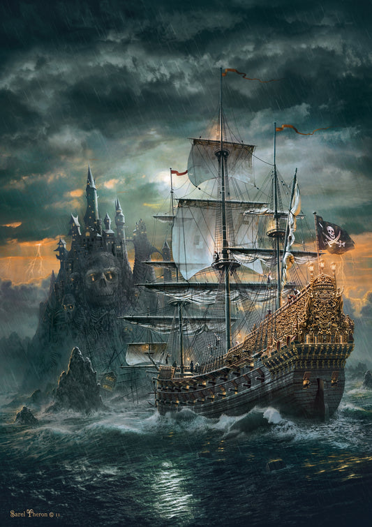 Het piratenschip van Sarel Theron, puzzel van 1500 stukjes