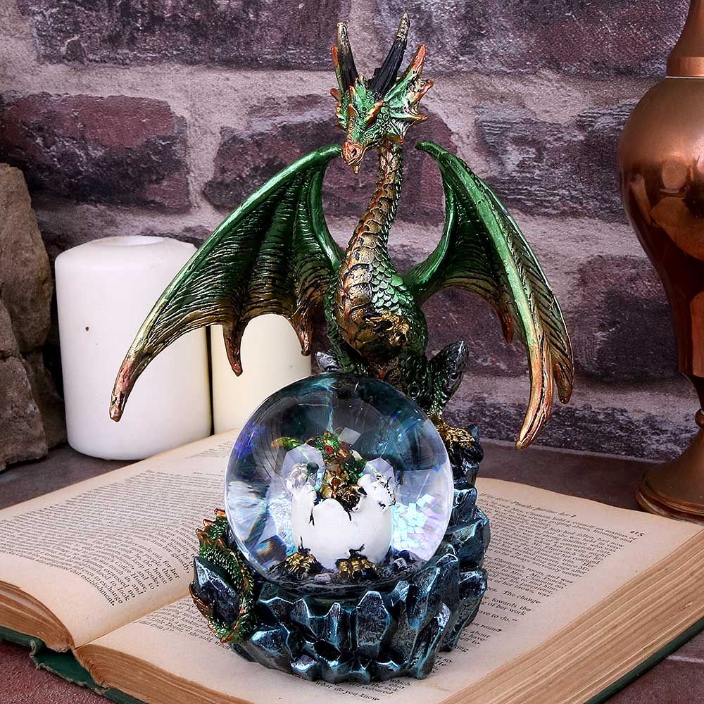 Emerald Oracle Green Dragon Fortune Seer Figurine