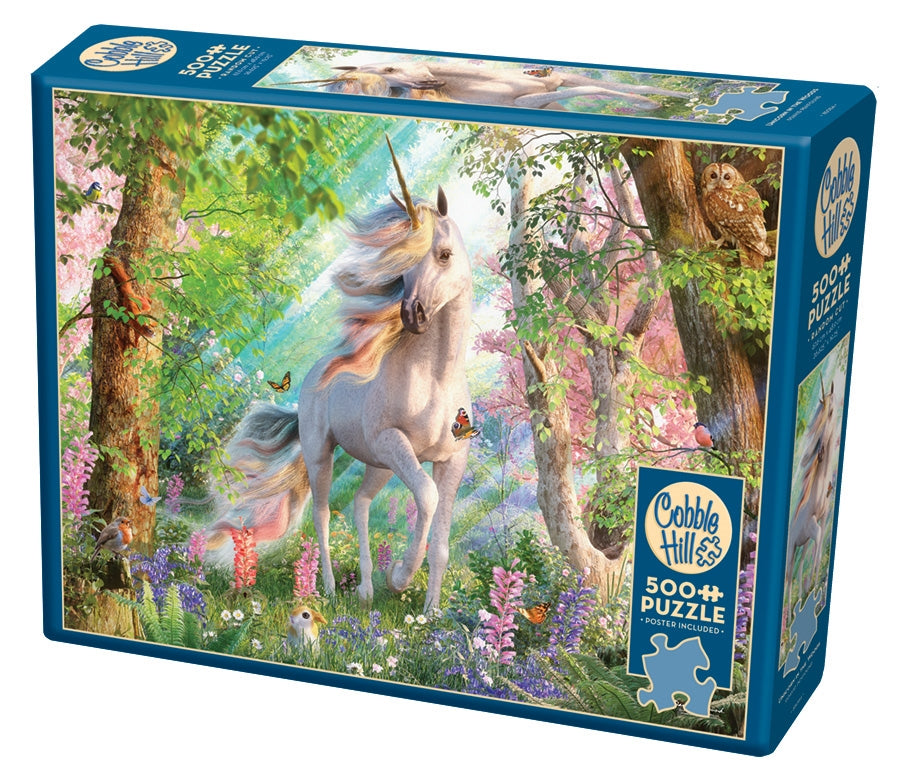 Unicorn in the Woods af David Penfound, 500 brikkers puslespil