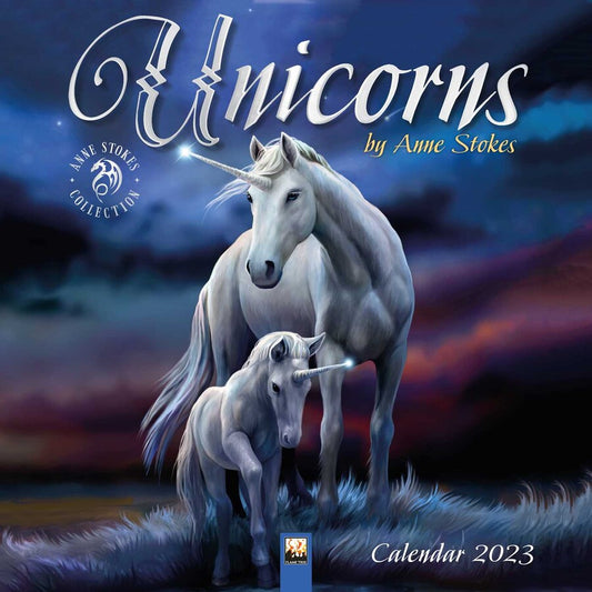 Eenhoorns van Anne Stokes Wandkalender 2023 (kunstkalender)