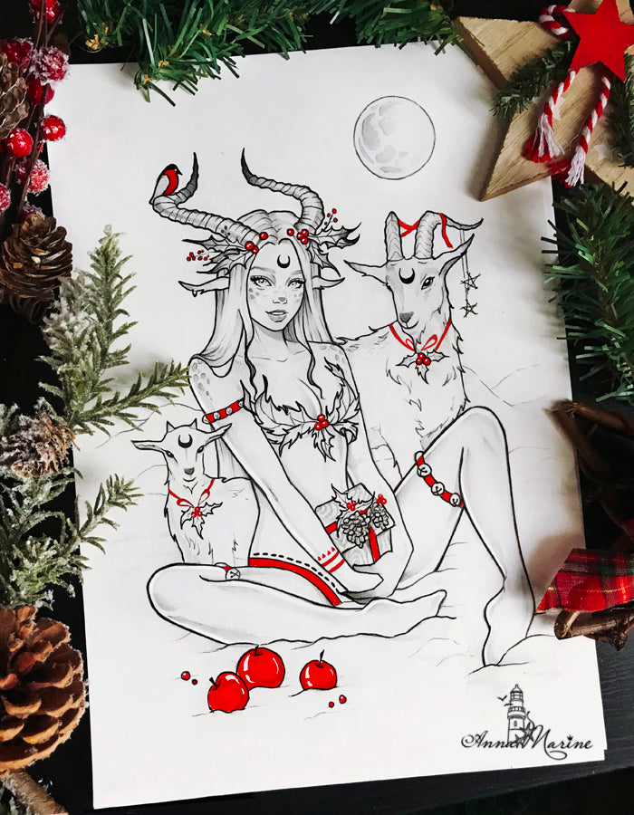 Magic of Yule by Anna Marine, Coloring Book