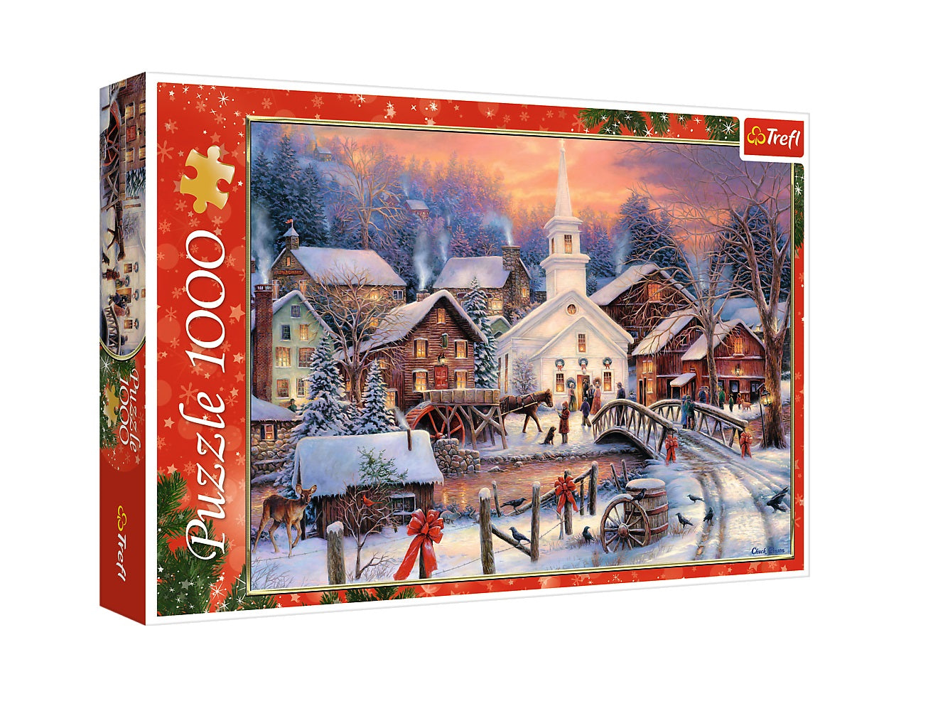 White Christmas by Chuck Pinson, 1000 Piece Puzzle