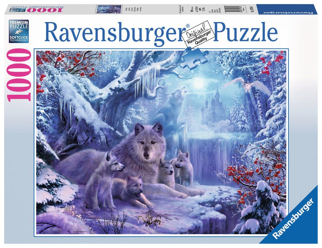 Winterwolven van Jan Patrik, puzzel van 1000 stukjes