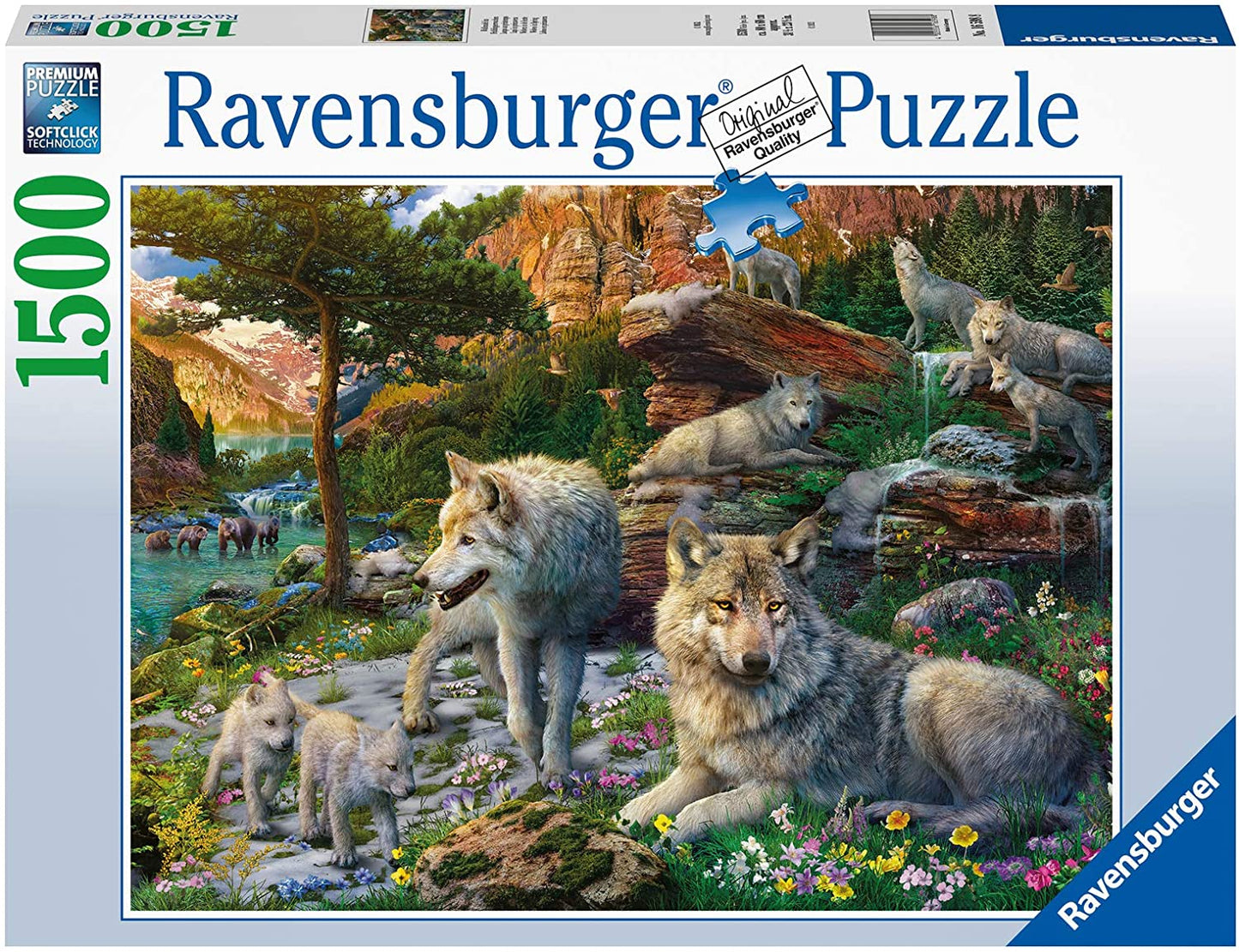 Wolves in Spring by Jan Patrik, 1500 Piece Puzzle